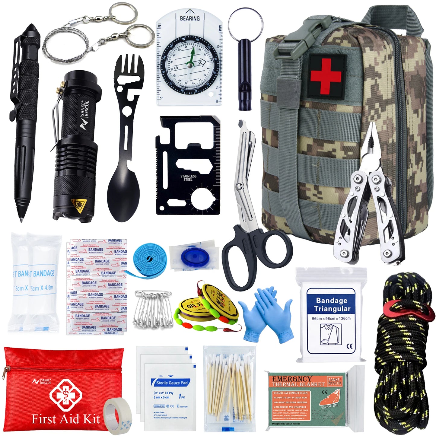 Kit de Supervivencia 24 en 1 – Emergencias, Naturaleza y Apagones