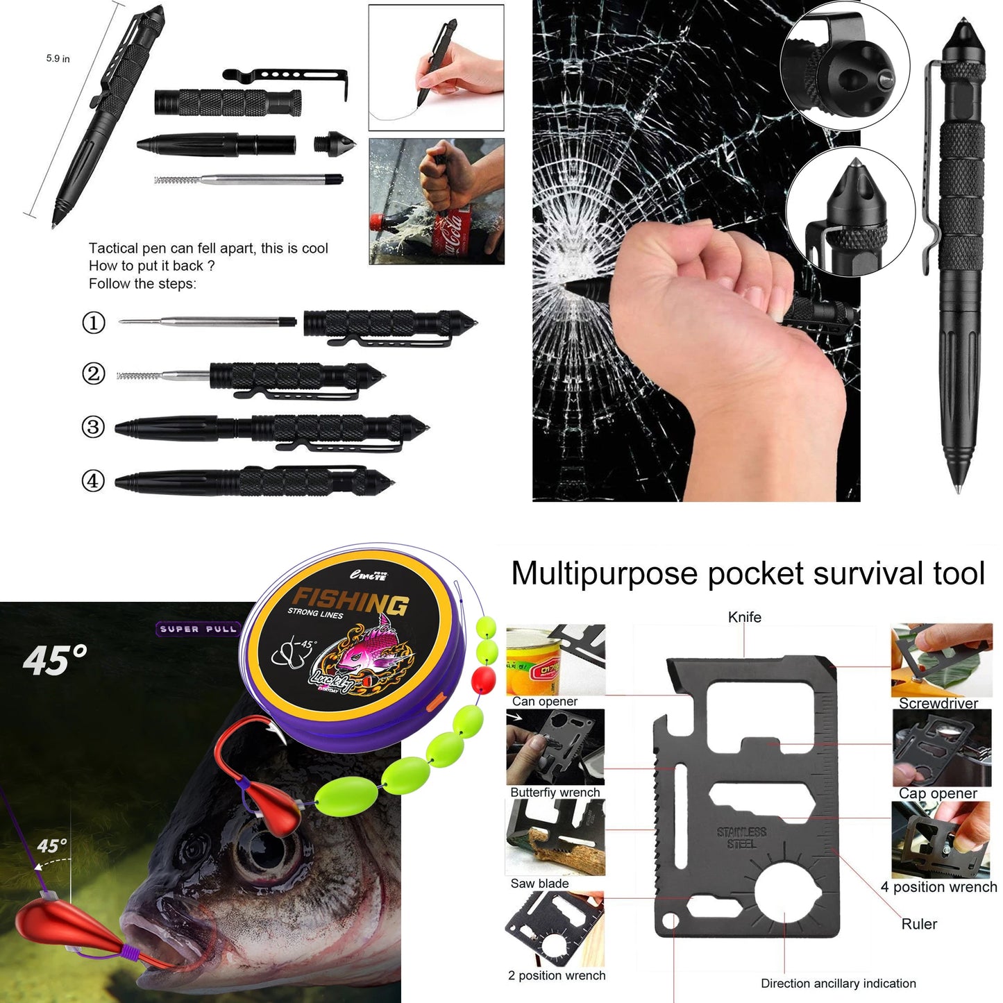 Kit de Supervivencia 24 en 1 – Emergencias, Naturaleza y Apagones