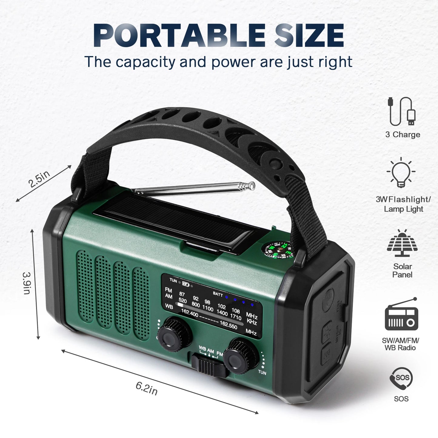 Radio de Emergencia SolarBio – Autonomía Inteligente