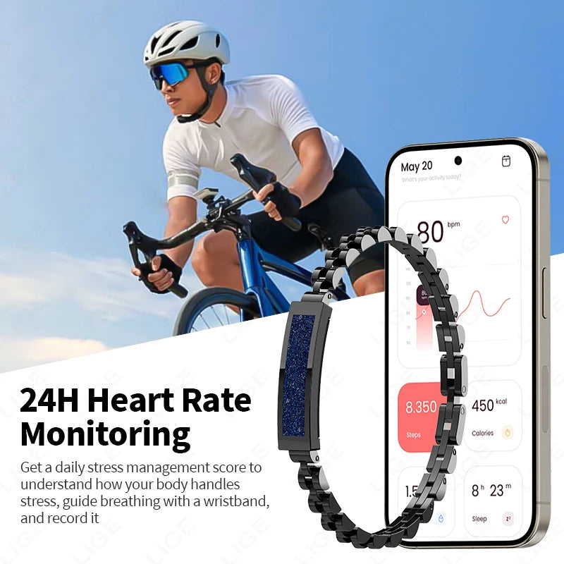 Pulsera Inteligente BioVital – Seguimiento de Salud Total sin Pantalla